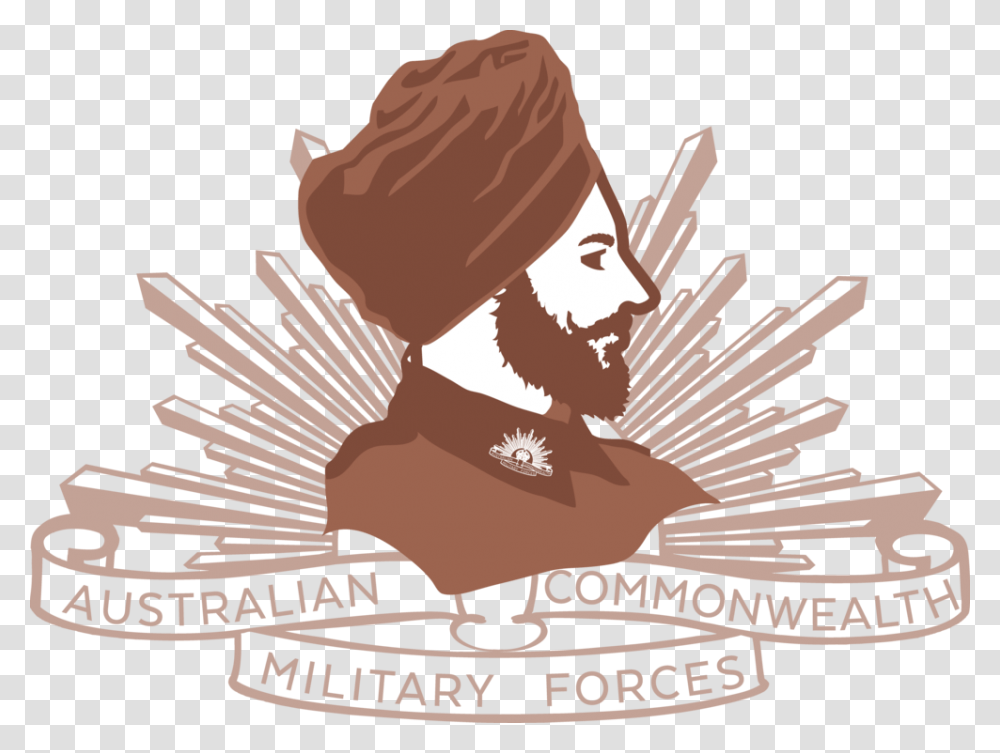 Sikh Badge Middle Australian Army Logo Vector, Outdoors, Person, Advertisement Transparent Png