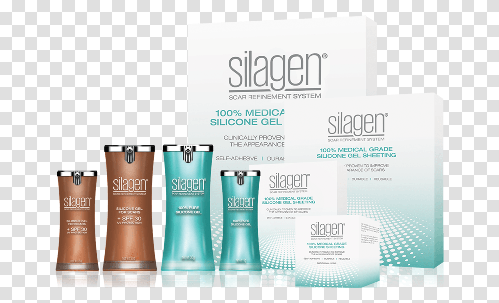 Silagen Scar Refinement System - Integrated Dermatology Silagen Scar Gel, Bottle, Cosmetics, Perfume, Sunscreen Transparent Png
