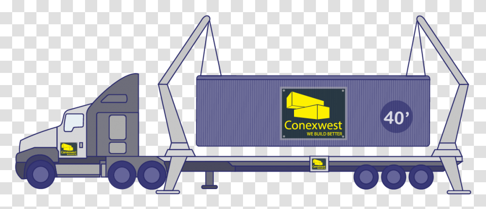 Sildeifter Truck, Shipping Container, Construction Crane, Word Transparent Png