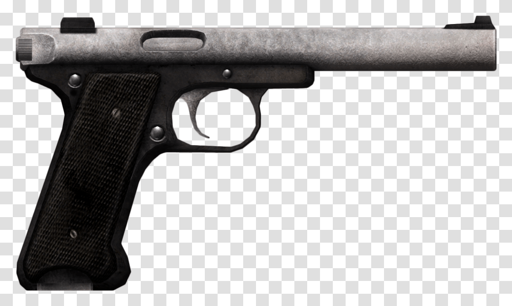Silenced Pistol Browning Buck Mark Standard Urx, Gun, Weapon, Weaponry, Handgun Transparent Png