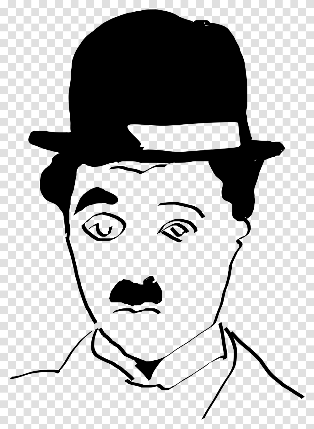 Silent Movie Clipart Charlie Chaplin Head, Gray, World Of Warcraft Transparent Png