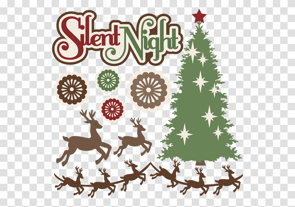 Silent Night Cutting Christmas Cuts Christmas Tree, Rug, Plant, Pattern Transparent Png