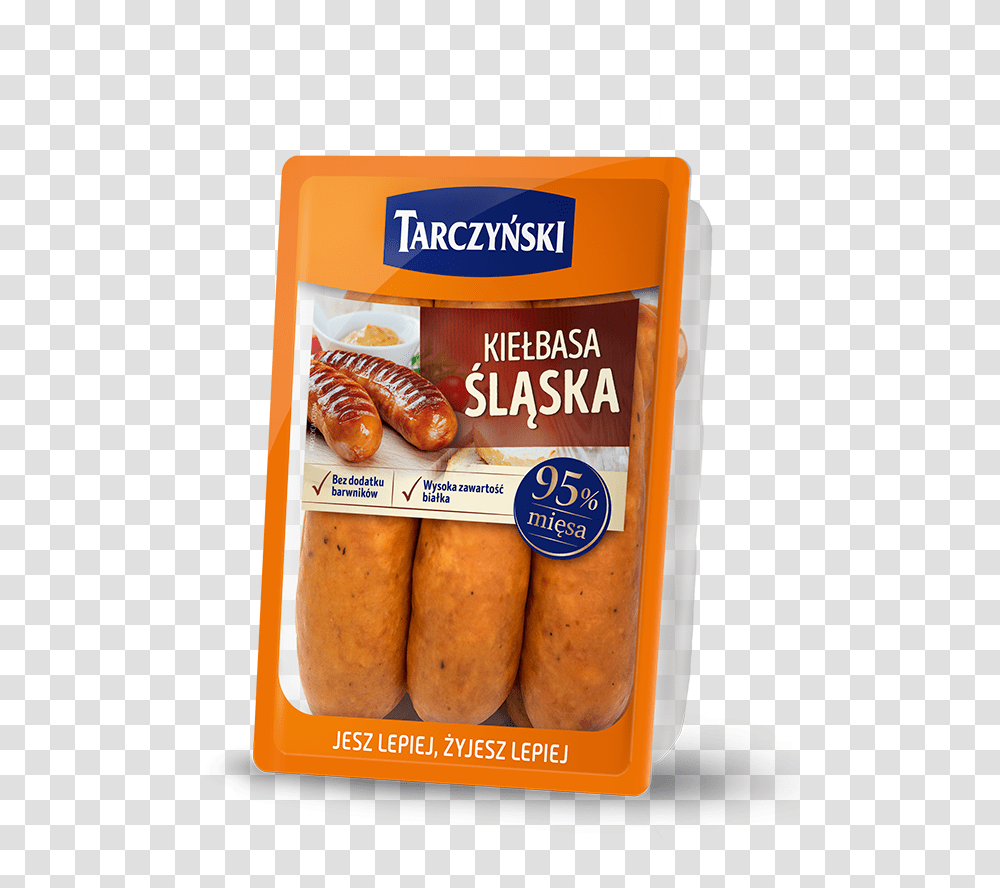 Silesian Sausage, Bread, Food, Bagel, Bun Transparent Png