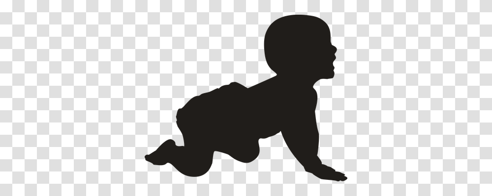 Silhouette Person, Human, Baby, Kneeling Transparent Png