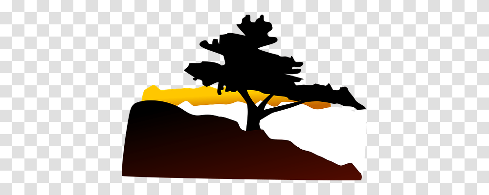 Silhouette Nature, Outdoors, Tree, Plant Transparent Png