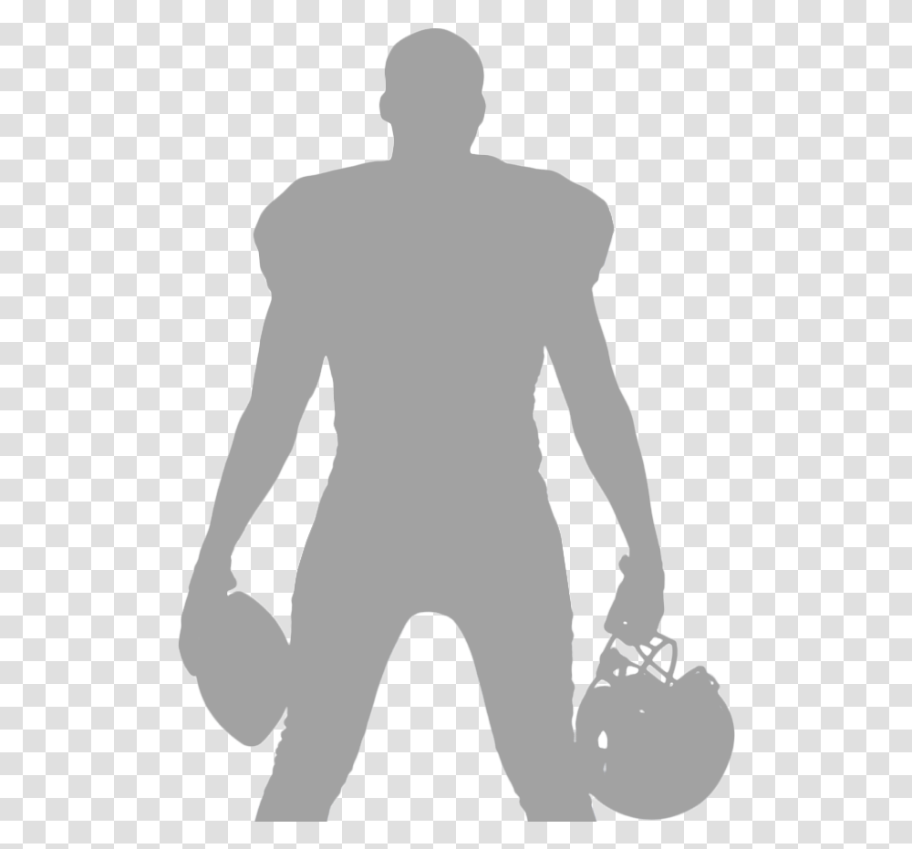 Silhouette American Football Player, Back, Person, Human, Hoodie Transparent Png