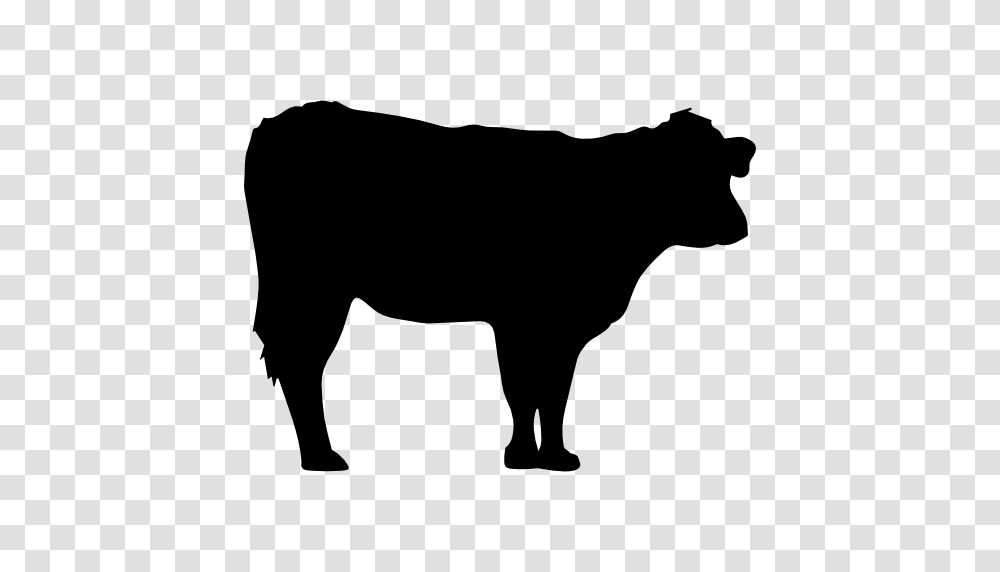 Silhouette Animal Animal Kingdom Shapes Cows Shape Cow, Gray, World Of Warcraft Transparent Png