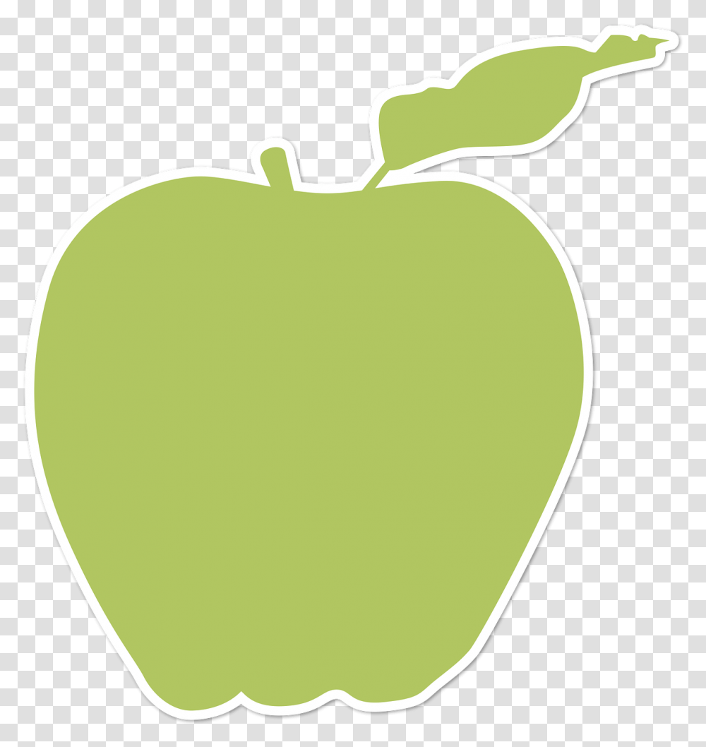 Silhouette Apple Fruit Farm Symbol Icon Design Frutas Simbolo, Tennis Ball, Sport, Sports, Plant Transparent Png