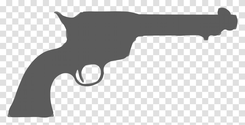 Silhouette Arme 06 Clip Arts Revolver Silhouette, Weapon, Weaponry, Gun, Handgun Transparent Png