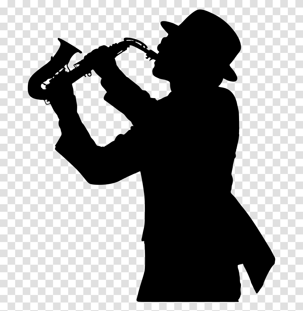 Silhouette At Getdrawings Com Free For Personal Saxophone Player Clip Art, Gray, World Of Warcraft Transparent Png