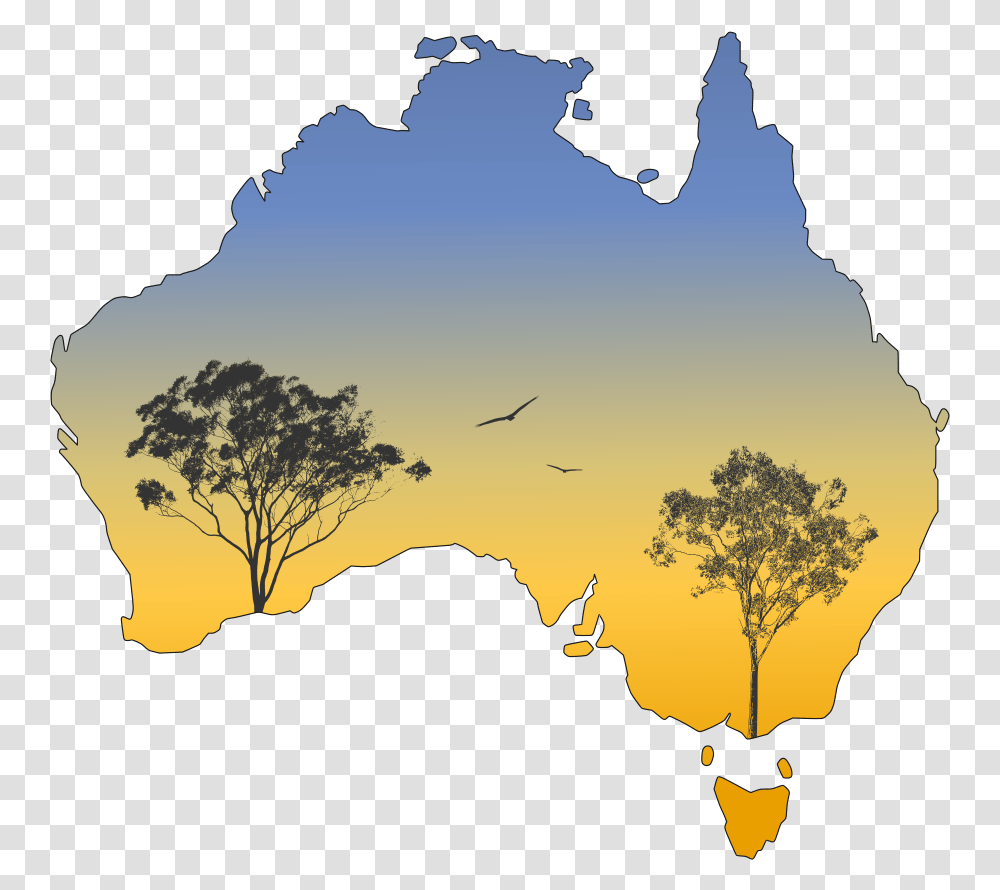 Silhouette Australia Gum Trees Population Of Cats In Australia, Bird, Animal, Nature, Plant Transparent Png