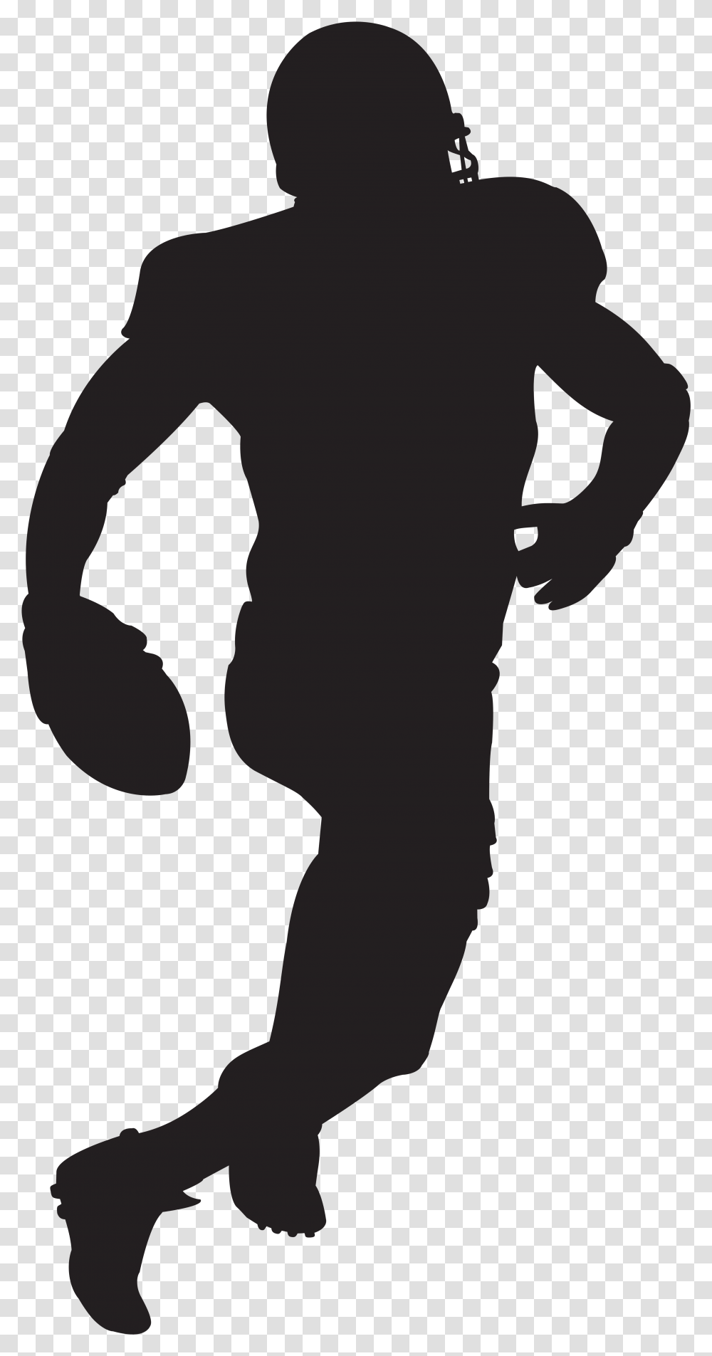 Silhouette Background Football Player Clipart Black American Football Players, Sleeve, Apparel, Person Transparent Png