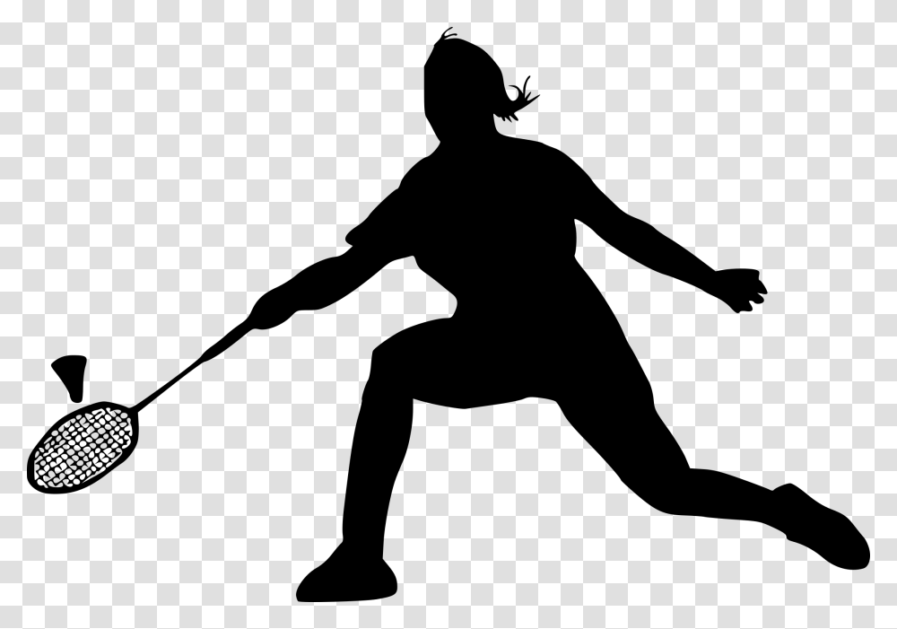 Silhouette Badminton Background, Gray, World Of Warcraft Transparent Png