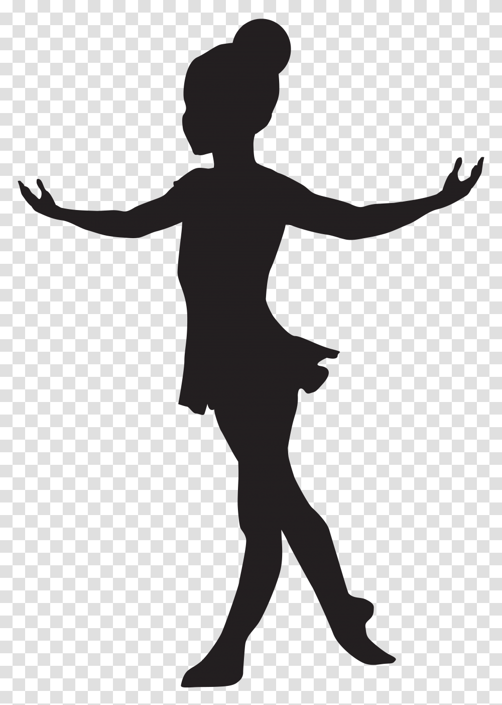 Silhouette Ballerina Clipart Explore Pictures, Cross, Number Transparent Png