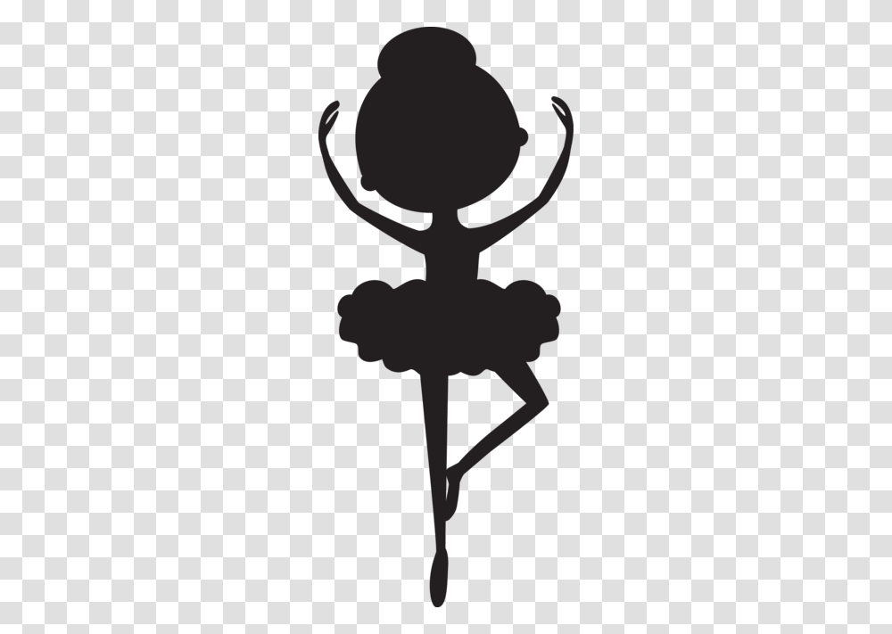 Silhouette Ballerina, Cross, Stencil, Emblem Transparent Png