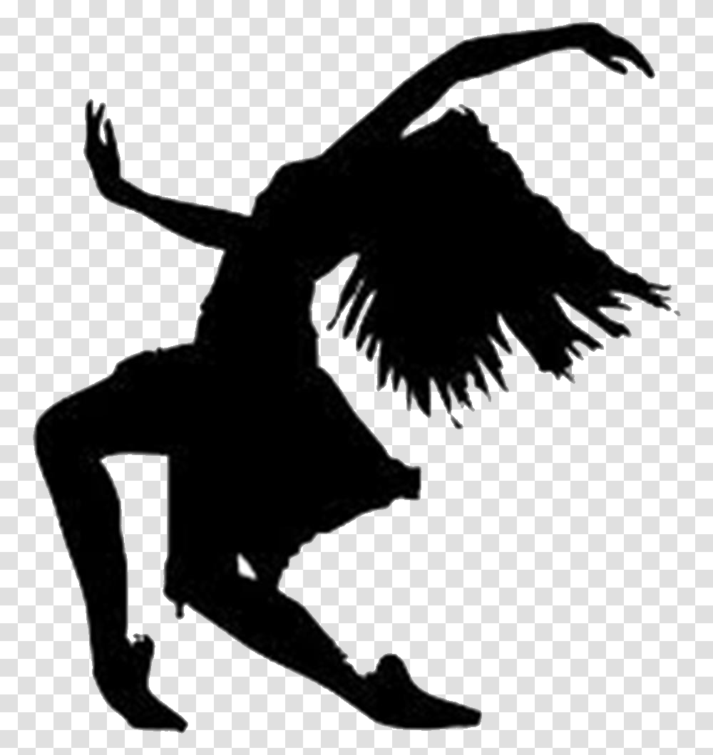 Silhouette Ballet Contemporary Dance Clip Art Lasso Cowboy Clip Art, Person, Human, Stencil, Dance Pose Transparent Png