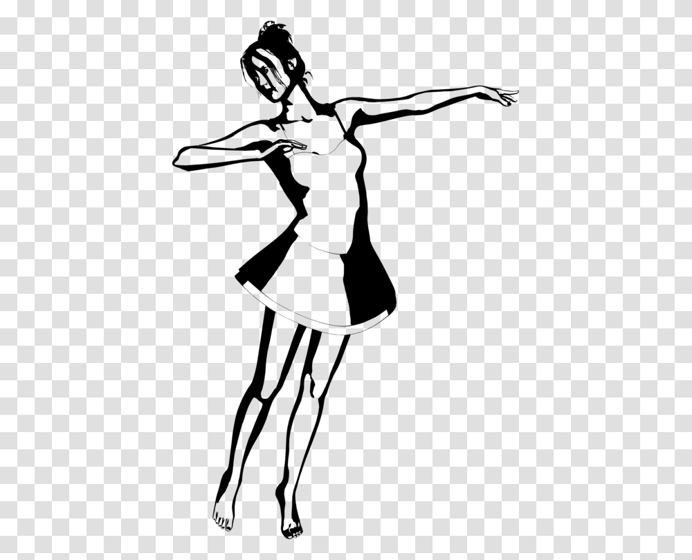 Silhouette Ballet Dancer Drawing, Gray, World Of Warcraft Transparent Png