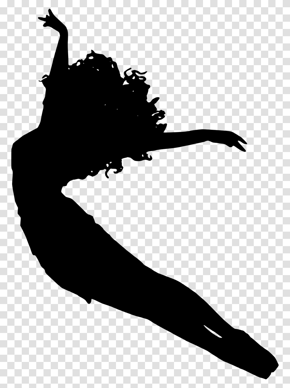 Silhouette Ballet Dancing Jumping Fitness Sports Dancer Jumping Silhouette, Gray, World Of Warcraft Transparent Png