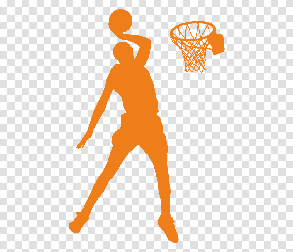 Silhouette Basket Net With Basketball Silhouette, Person, Poster, Alphabet Transparent Png
