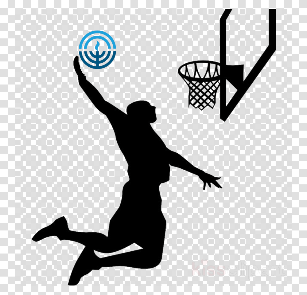 Silhouette Basketball Player, Texture, Person, Human, Polka Dot Transparent Png