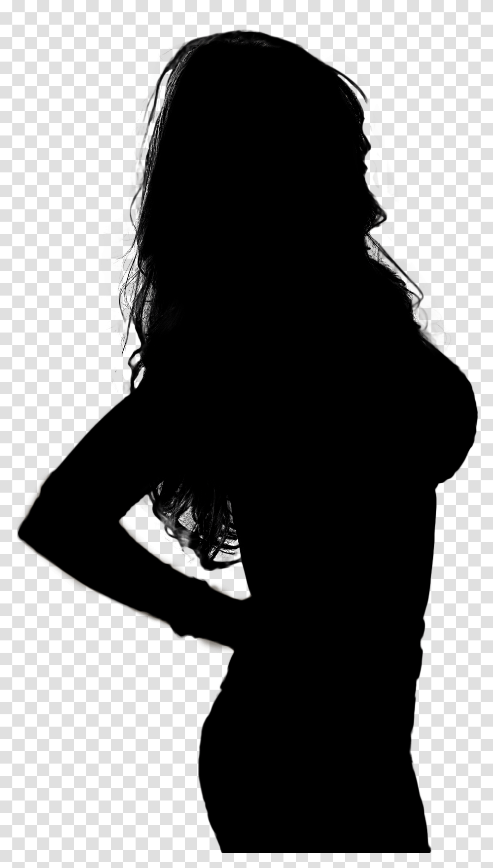 Silhouette Black And White Photography En 206 1 Silhouette, Person, Face, People Transparent Png