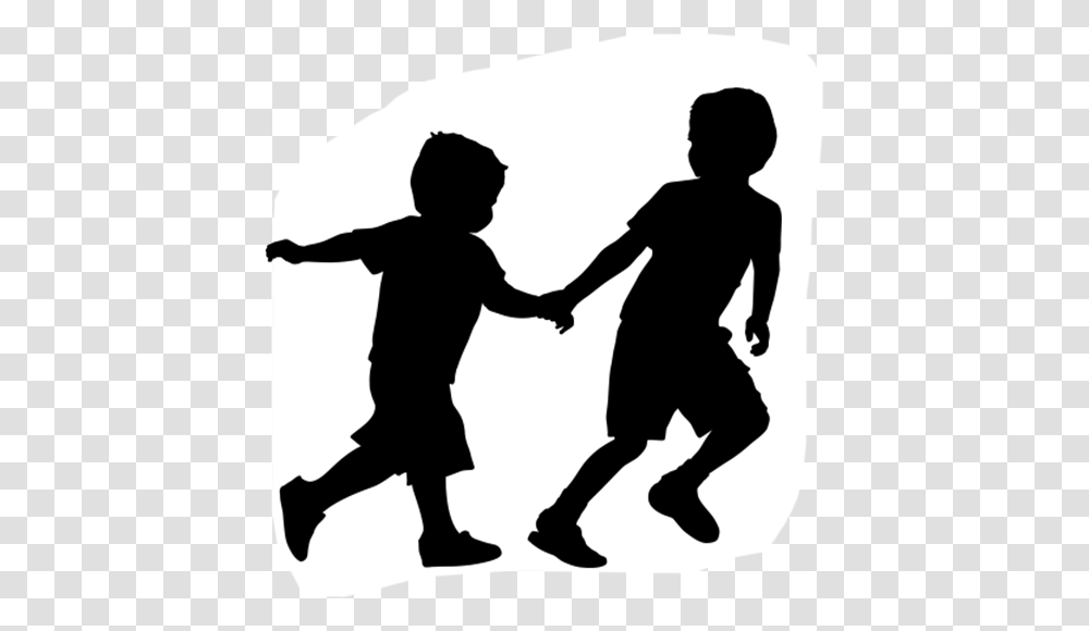 Silhouette Boys Kids Children Freetoedit, Person, Human, Hand, People Transparent Png