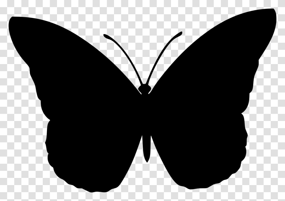 Silhouette Butterfly Clip Art, Gray, World Of Warcraft Transparent Png