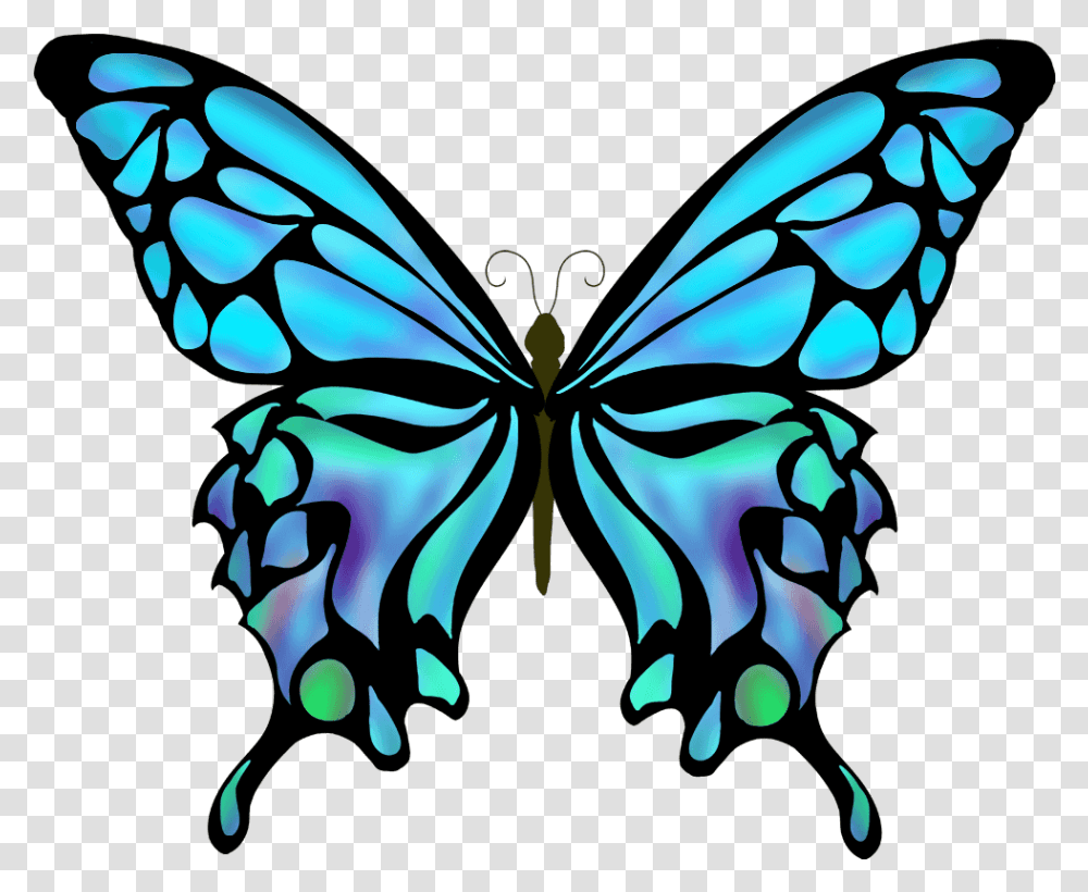 Silhouette Butterfly Vector, Modern Art, Pattern Transparent Png