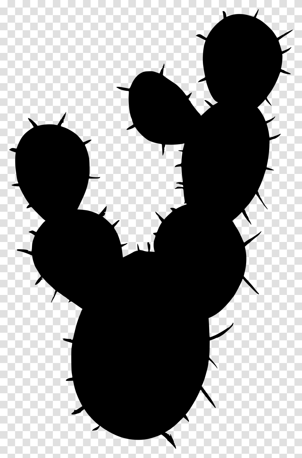 Silhouette Cactus Vector, Gray, World Of Warcraft Transparent Png
