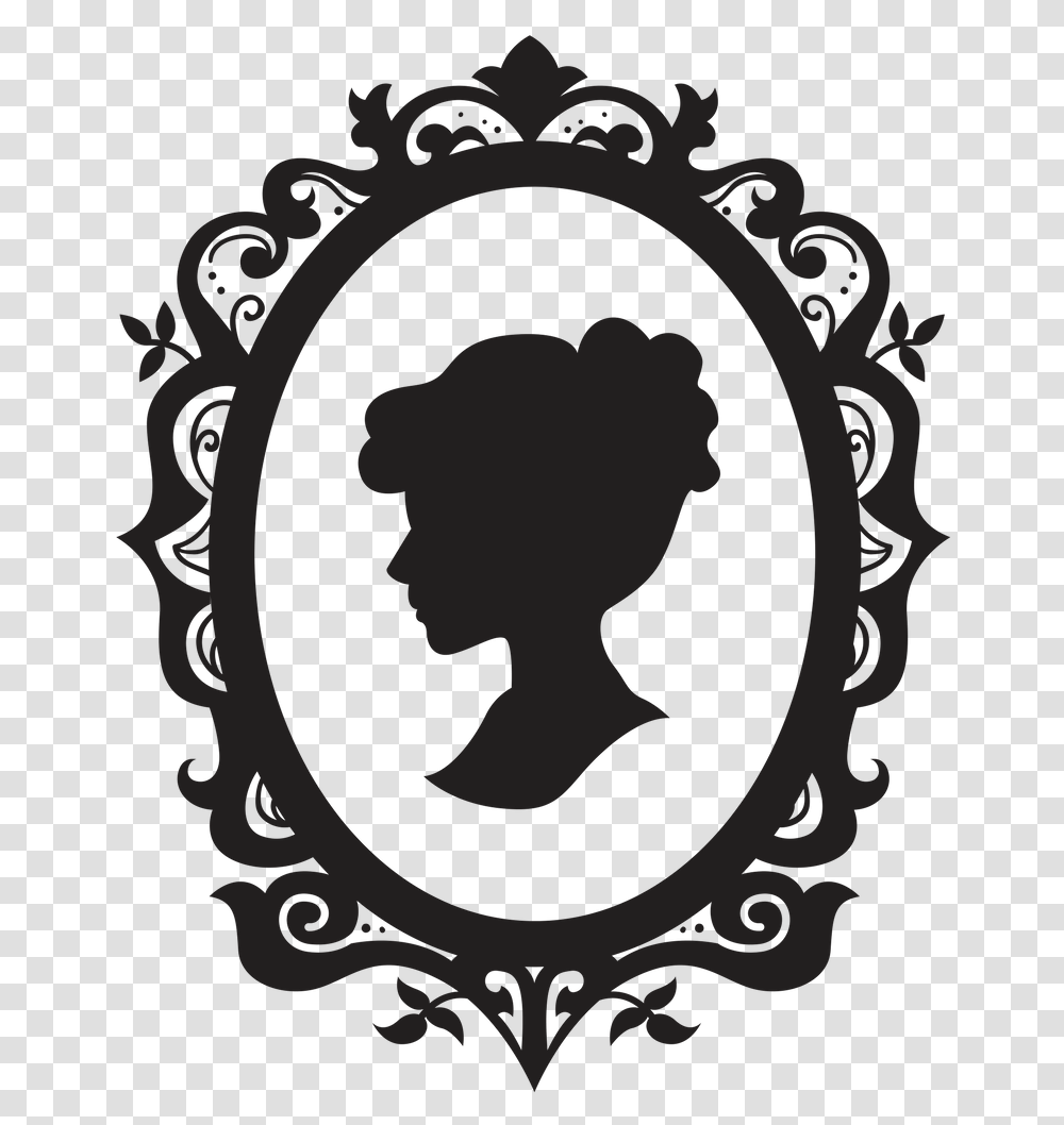Silhouette Cameo Royalty Free Stock Photography Woman Silhouette Cameo, Stencil, Emblem Transparent Png