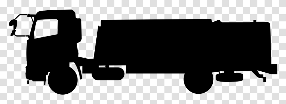 Silhouette Camion Transport Truck Load Traffic Truck Silhouette, Gray, World Of Warcraft Transparent Png