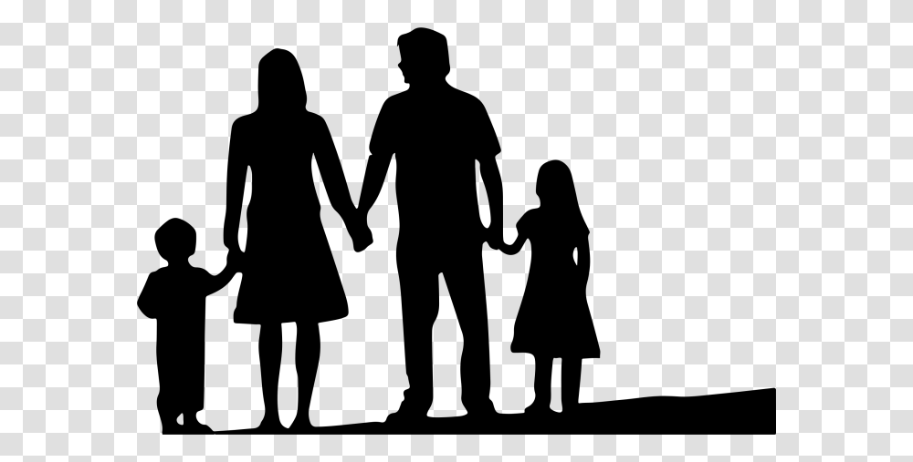 Silhouette Child And Parent, Gray, World Of Warcraft Transparent Png