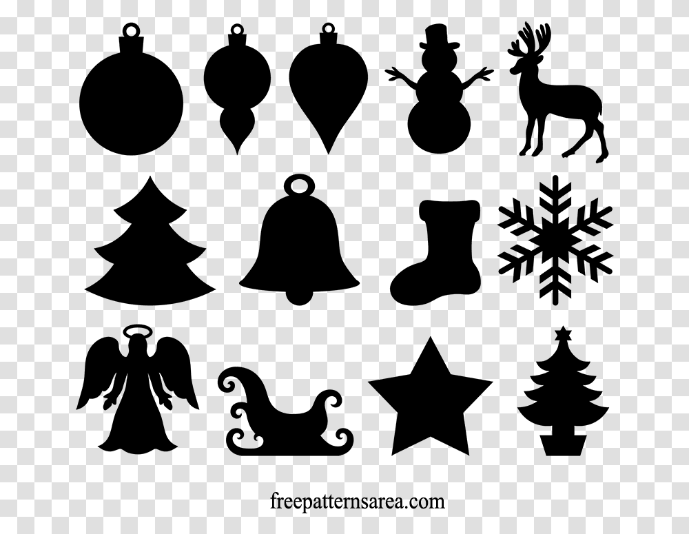 Silhouette Christmas Ornaments Vector, Gray, World Of Warcraft Transparent Png