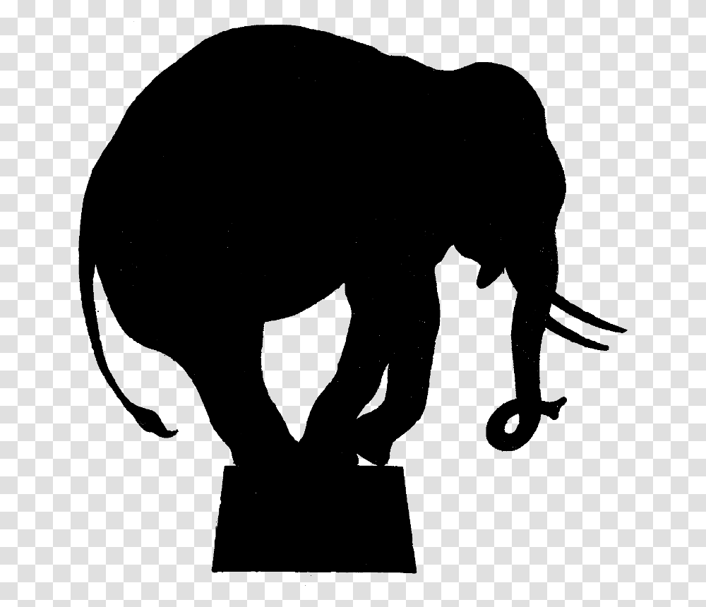 Silhouette Circus Elephant Clipart, Gray, World Of Warcraft Transparent Png