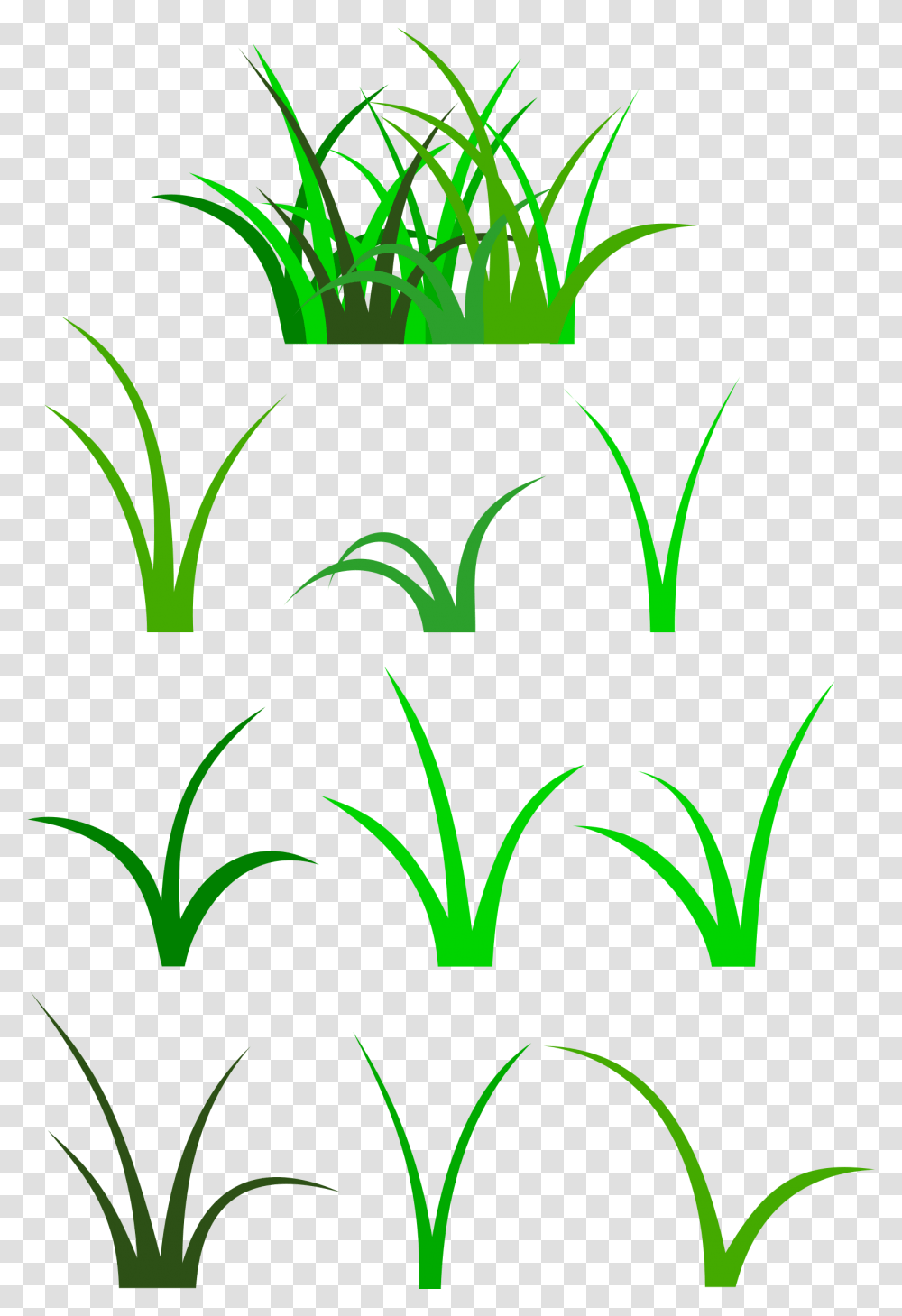 Silhouette Clip Art At Cartoon Blades Of Grass, Green, Floral Design Transparent Png