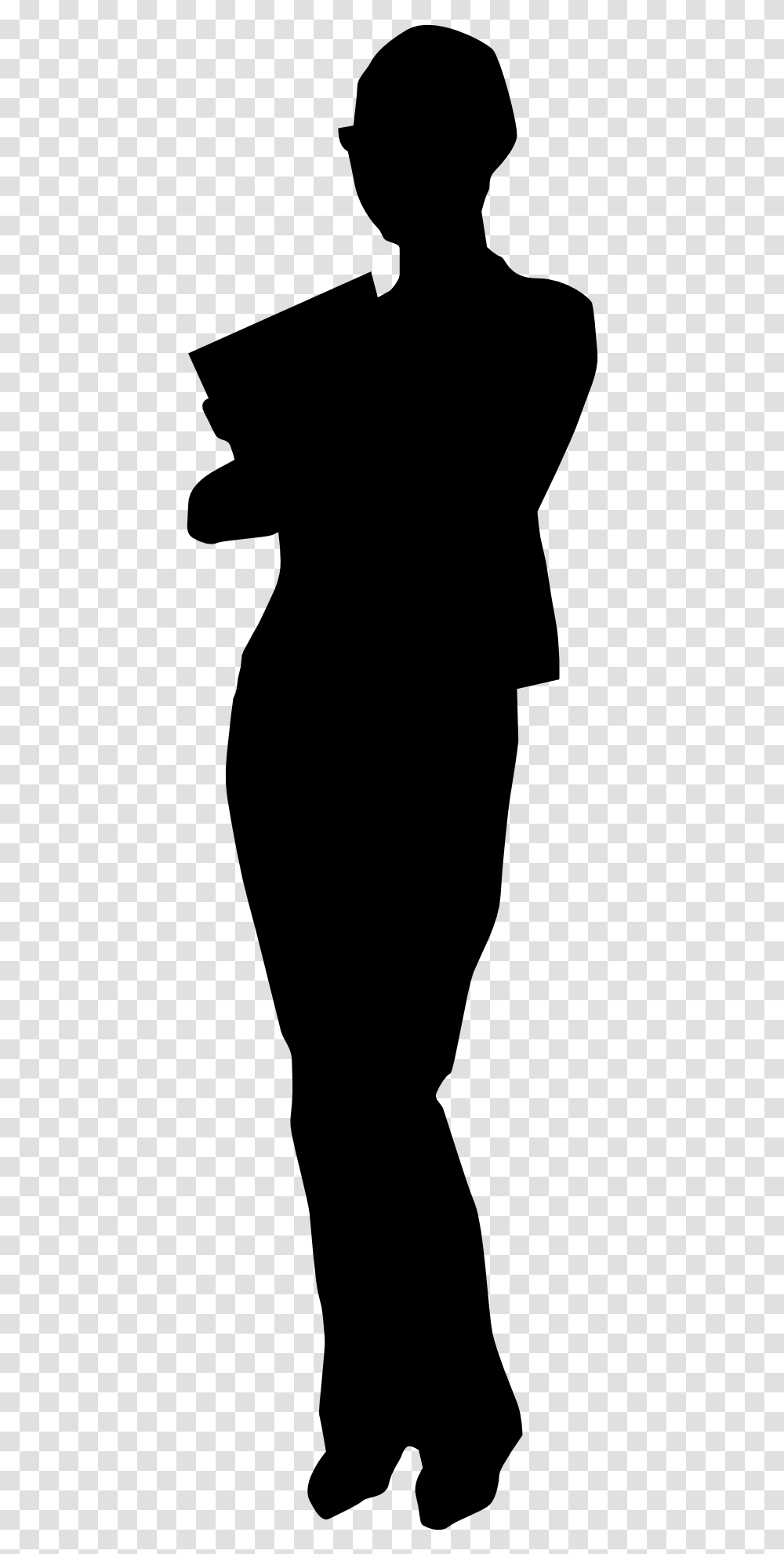 Silhouette Clip Art Man Facing Forward Silhouette, Gray, World Of Warcraft Transparent Png