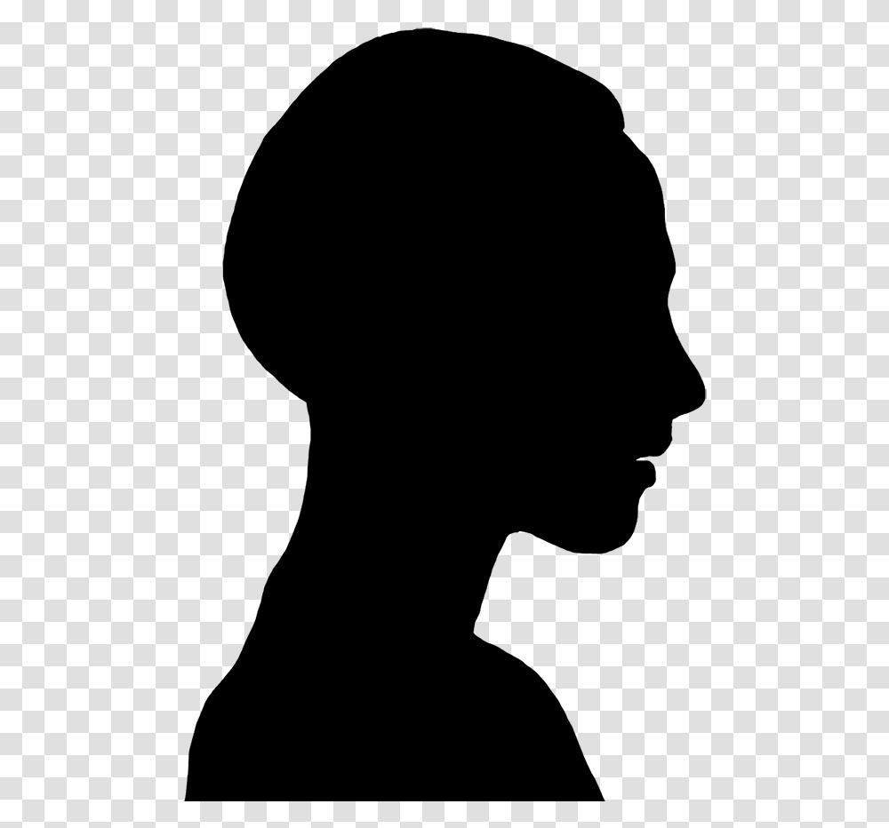 Silhouette Clip Art Of Young Woman Human Face Silhouette, Gray, World Of Warcraft Transparent Png
