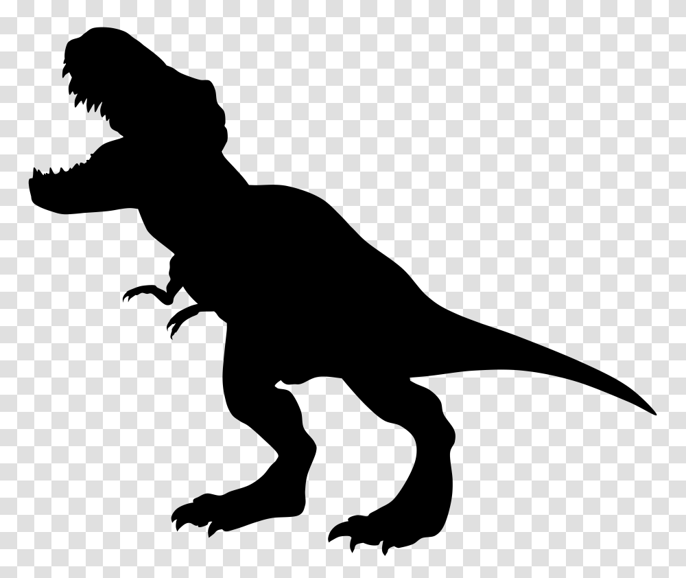 Silhouette Clipart Dinosaur, Person, Human, Cross Transparent Png