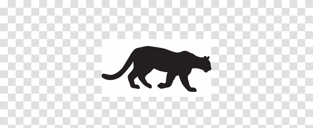 Silhouette Clipart Mountain Lion, Animal, Wildlife, Mammal, Cat Transparent Png