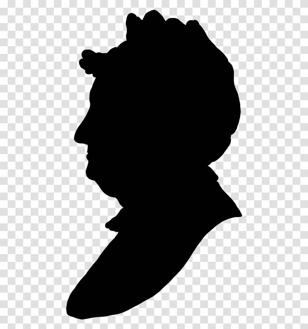 Silhouette Clipart Profile Old Woman Silhouette, Gray, World Of Warcraft Transparent Png