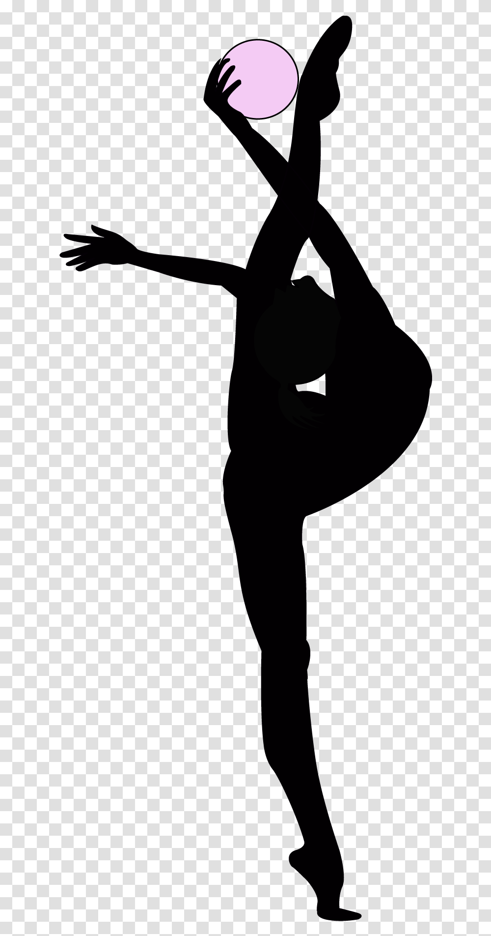 Silhouette Clipart Rhythmic Gymnastics Gymnastic, Person, Face, Photography, Leisure Activities Transparent Png