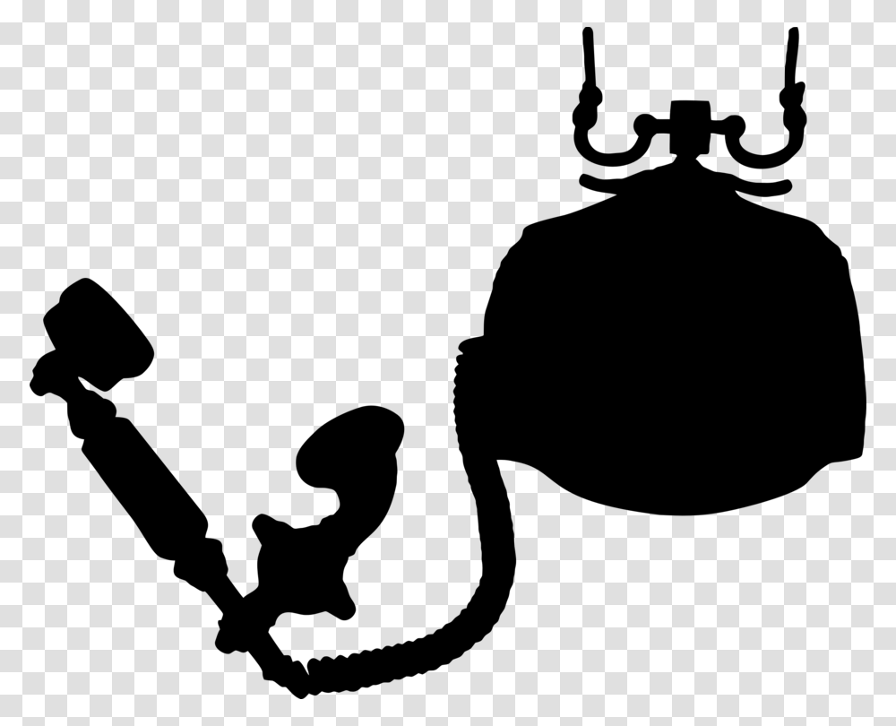 Silhouette Computer Icons Line Art Telephone, Gray, World Of Warcraft Transparent Png