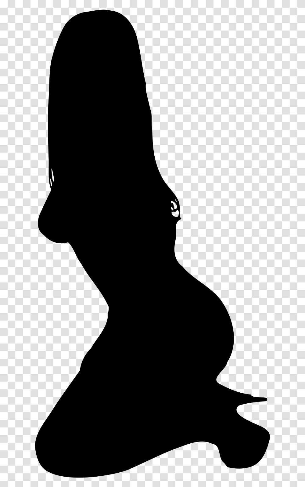 Silhouette Computer Icons Woman Clip Art Clip Art, Gray, World Of Warcraft Transparent Png