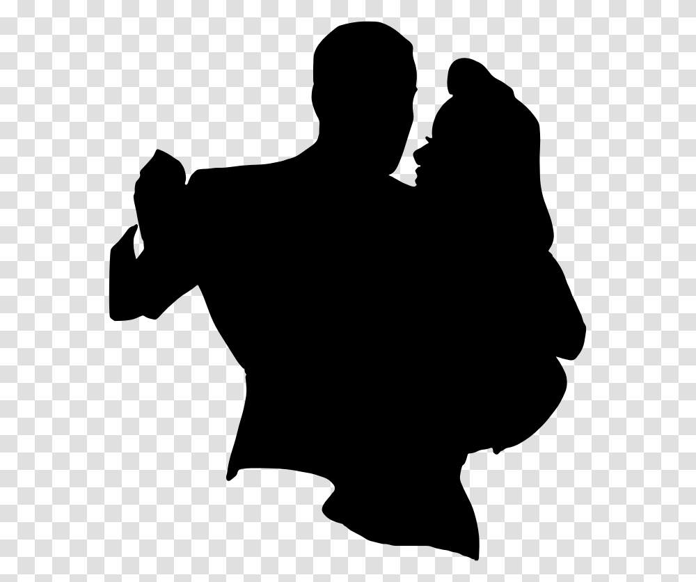 Silhouette Couple Dancing Clipart, Gray, World Of Warcraft Transparent Png