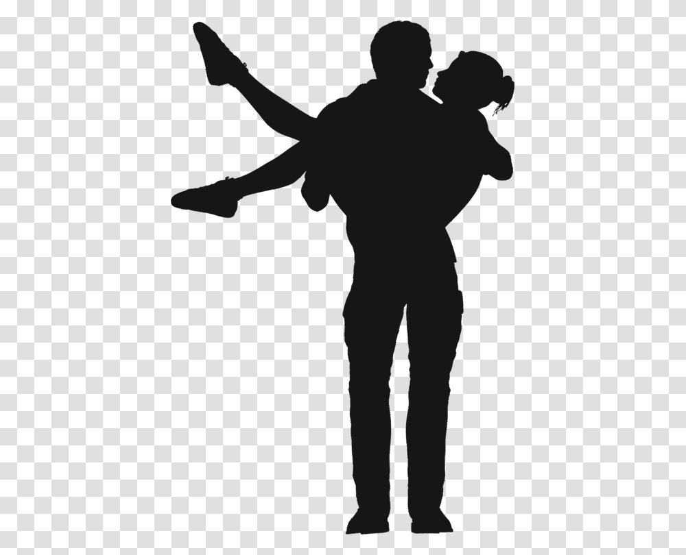 Silhouette Couple In Love, Person, Human, Stencil, Ninja Transparent Png