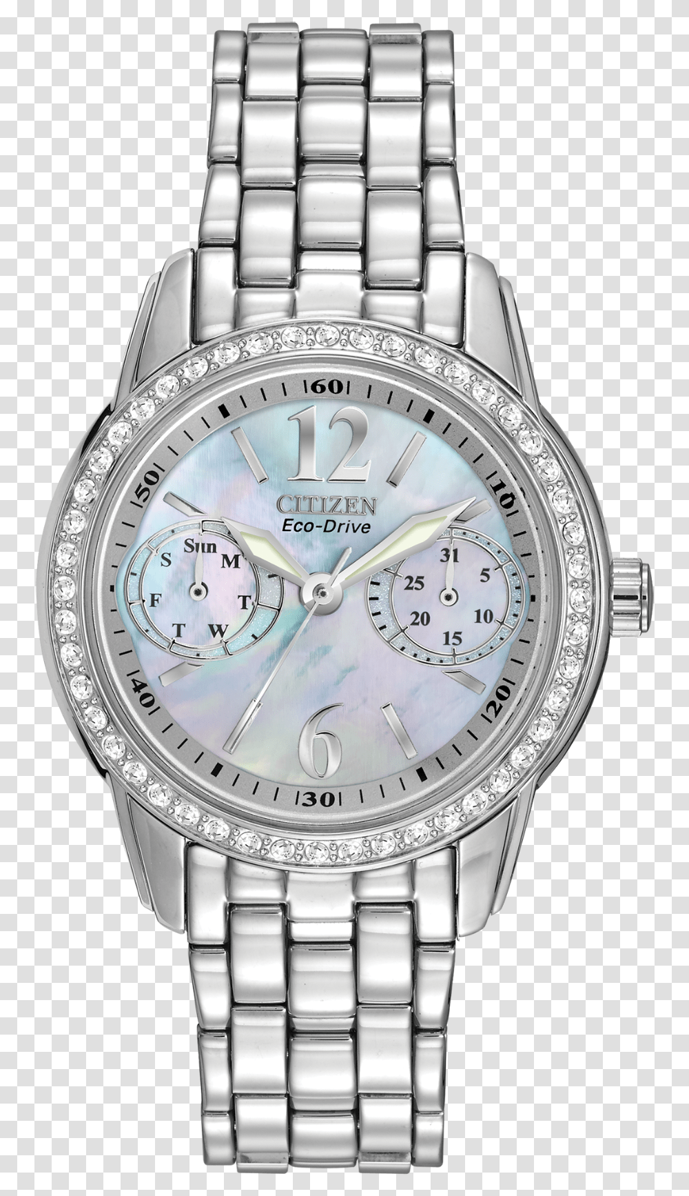 Silhouette Crystal Main View Eco Drive, Wristwatch Transparent Png