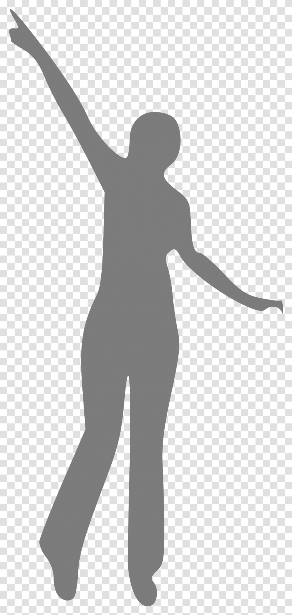 Silhouette Drawing Woman Clip Art Woman Silhouette Pointing, Person, Hand, Back, Standing Transparent Png