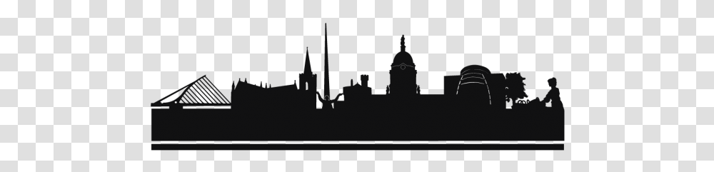 Silhouette Dublin Skyline, Dome, Architecture, Building, Spire Transparent Png
