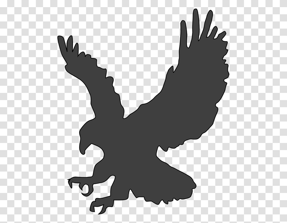 Silhouette Eagle Clipart, Stencil, Person, Human, Leaf Transparent Png