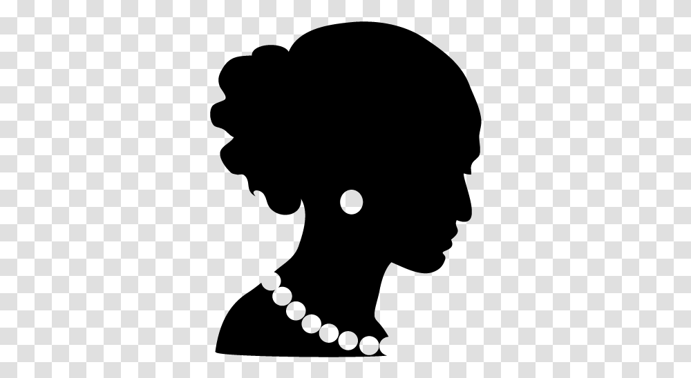 Silhouette Earring Woman Photography Female Head Silhouette With Earring, Gray Transparent Png
